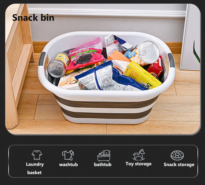 Multi-function folding storage basket large capacity dirty clothes basket cat dog pet bath basin toy home storage sorting box