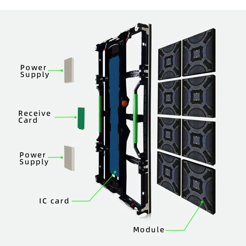 SMD Full Color LED Backdrop Video Wall Panel P2.604 P3.91 Outdoor Rental LED Display Screen