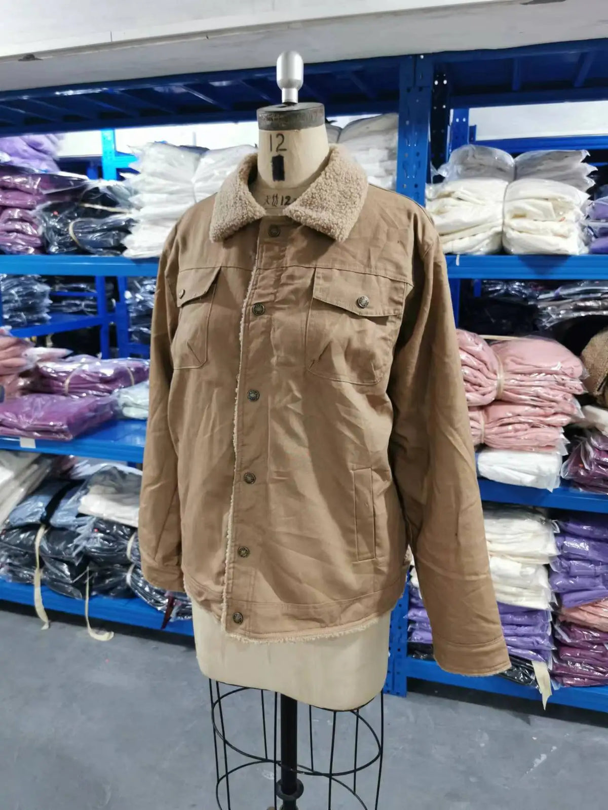 New in autumn and winter, men's jacket, velvet cotton tooling casual coat