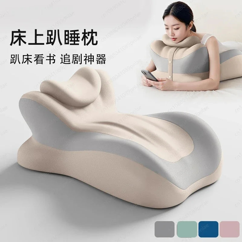 Multifunctional Memory Foam Prone Pillow Reading Support