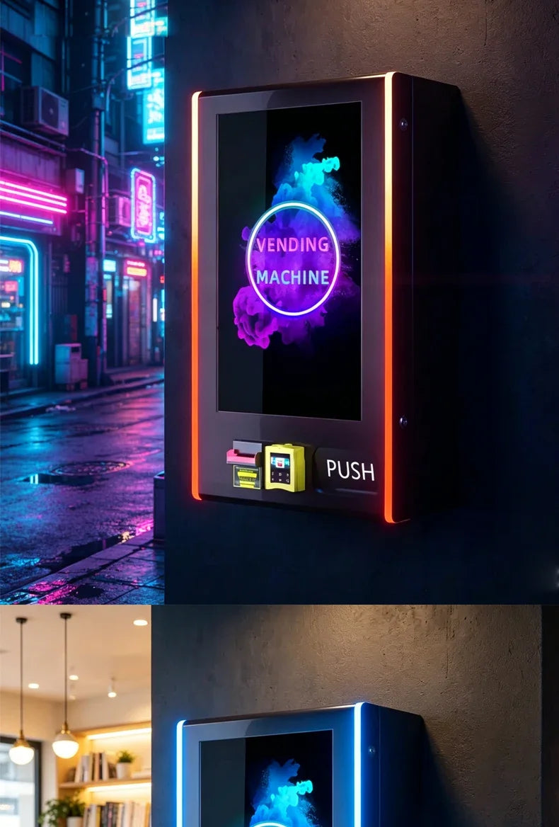 Wall-installed Self-service Kiosk 32 Inch Touchscreen All-in-one Payment Tcg Game Card Vending Machine for Airport Lounge Custom