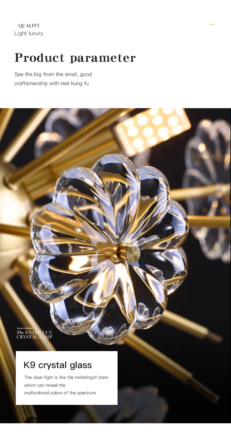 Postmodern Flower ceiling light Luxury scandinavian lamp Bedroom Study Room Living Room Dining Room girls room ceiling lamp