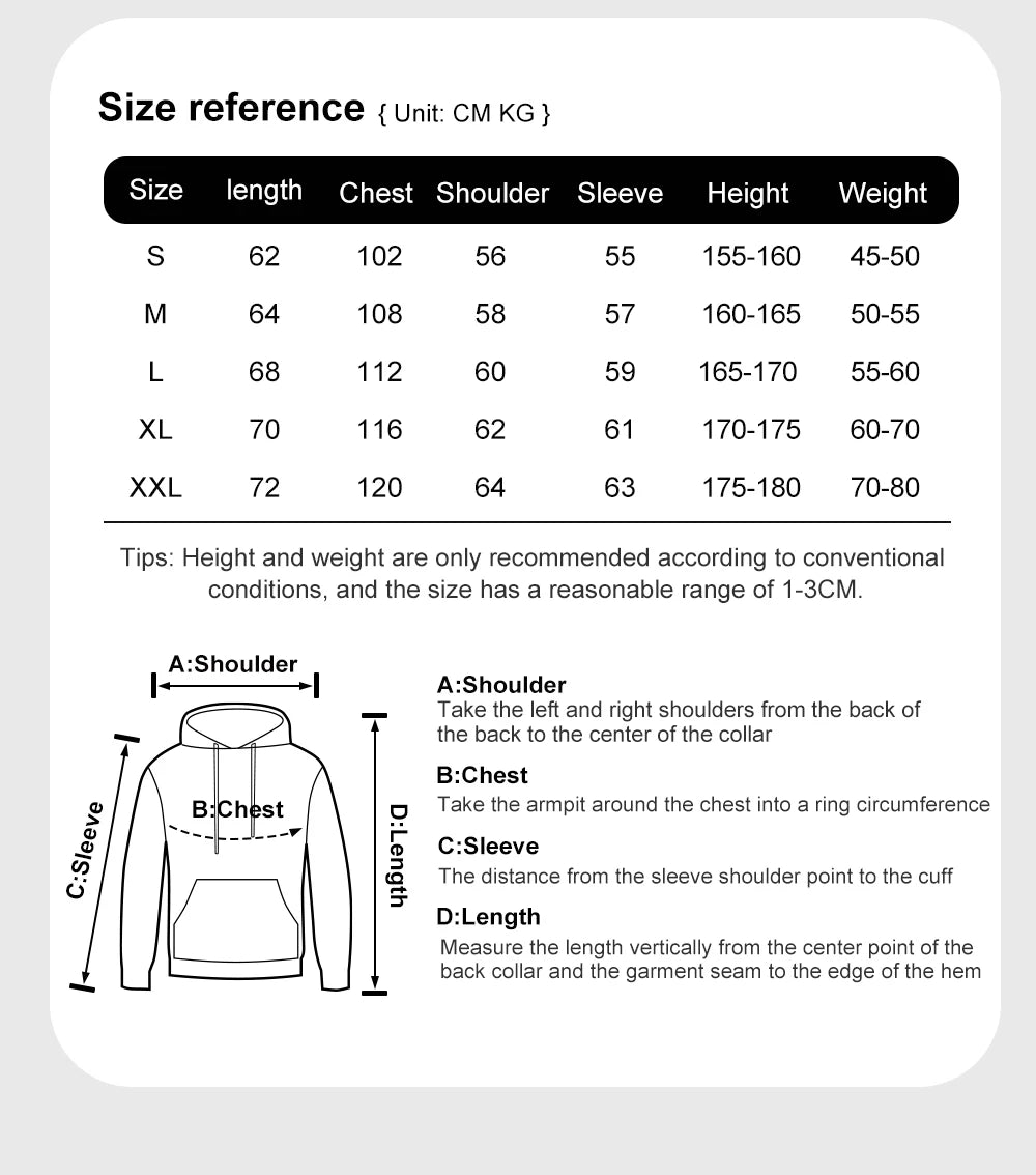 Edinburgh Scotlano Letter Prints Fleece Comfy Tops Man Loose Fashion Sweatshirts Sports Autumn Hoodie Simple Casual Streetwear