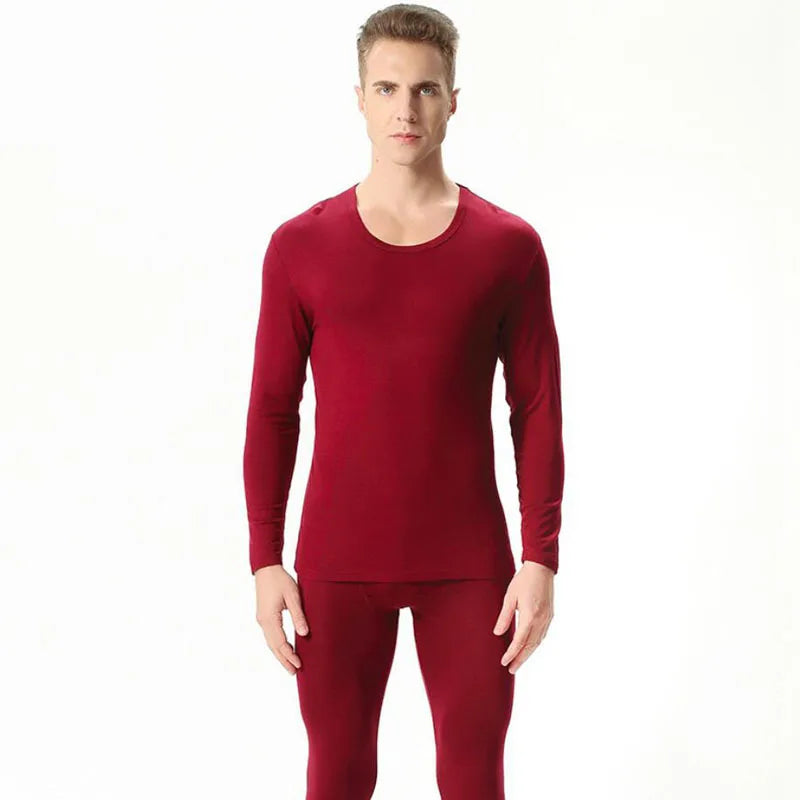 Autumn spring men's plus size Thin thermal underwear sets Large size bottoming shirt  modal underwear suit 7xl 8xl 9xl