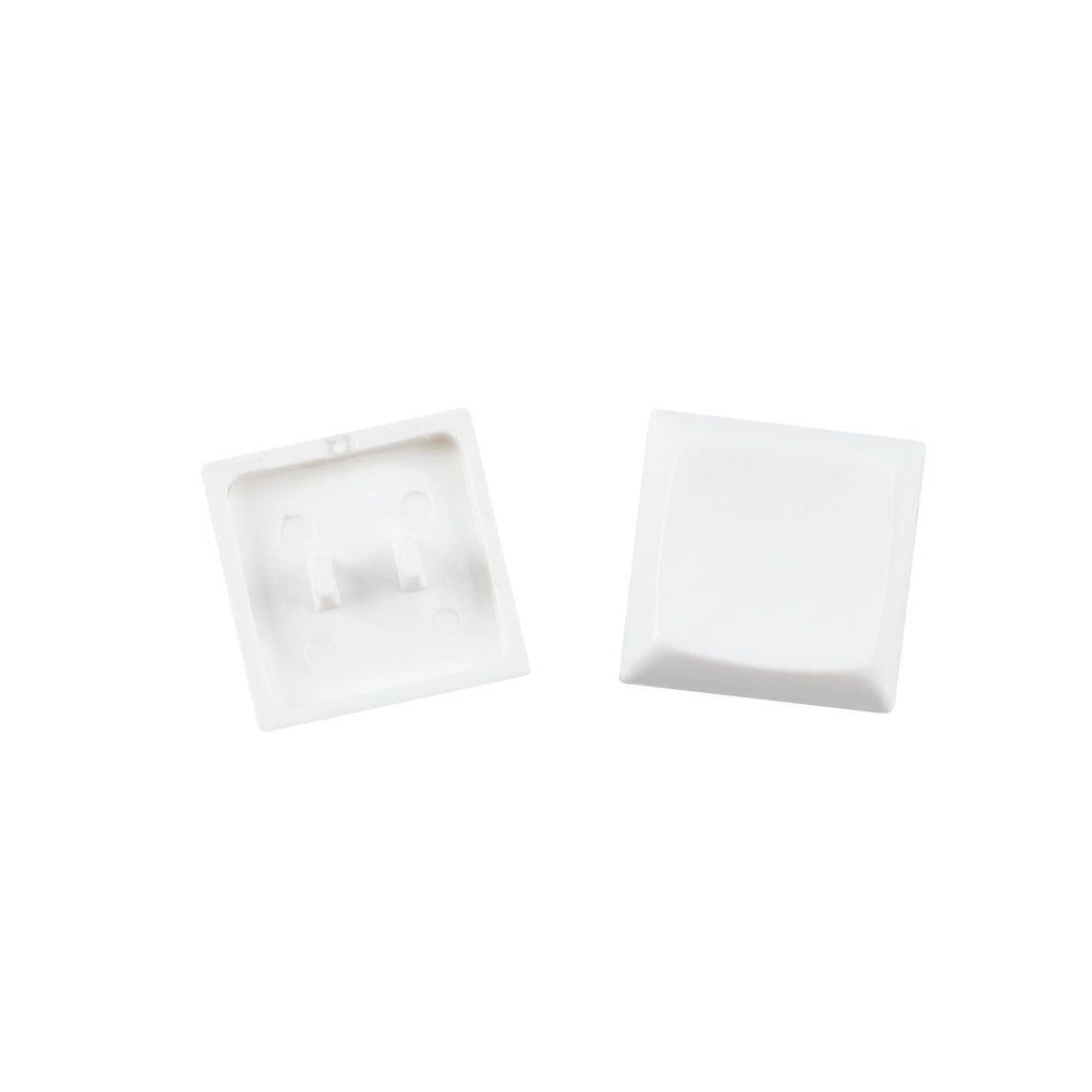 YMDK Square Round 1u Low Profile Blank Black White Keycaps PBT Material DIY for 1350 Switches Mechanical Keyboard