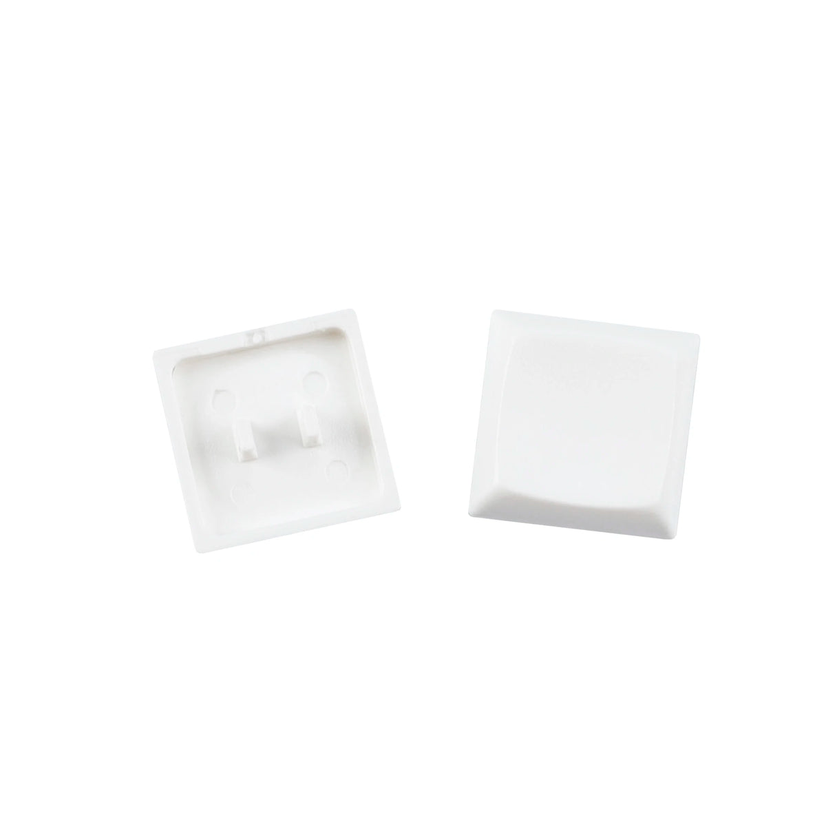 YMDK Square Round 1u Low Profile Blank Black White Keycaps PBT Material DIY for 1350 Switches Mechanical Keyboard
