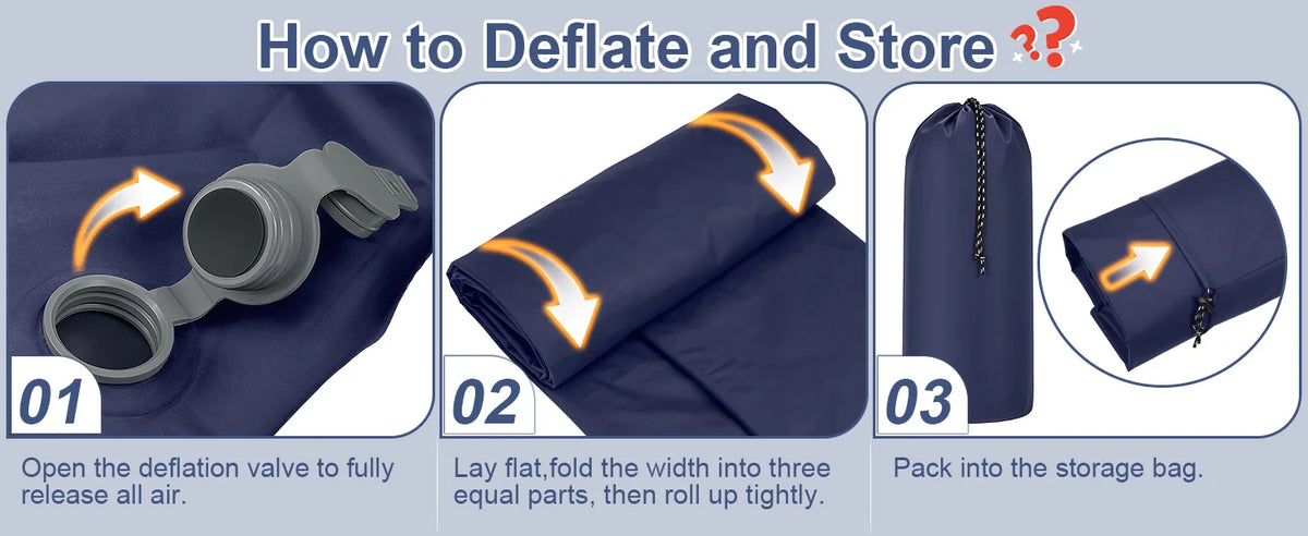 Camping Sleeping Pad, Ultralight Camping Mattress with Pillow Built-in Foot Pump,Self-inflating Sleep Mat