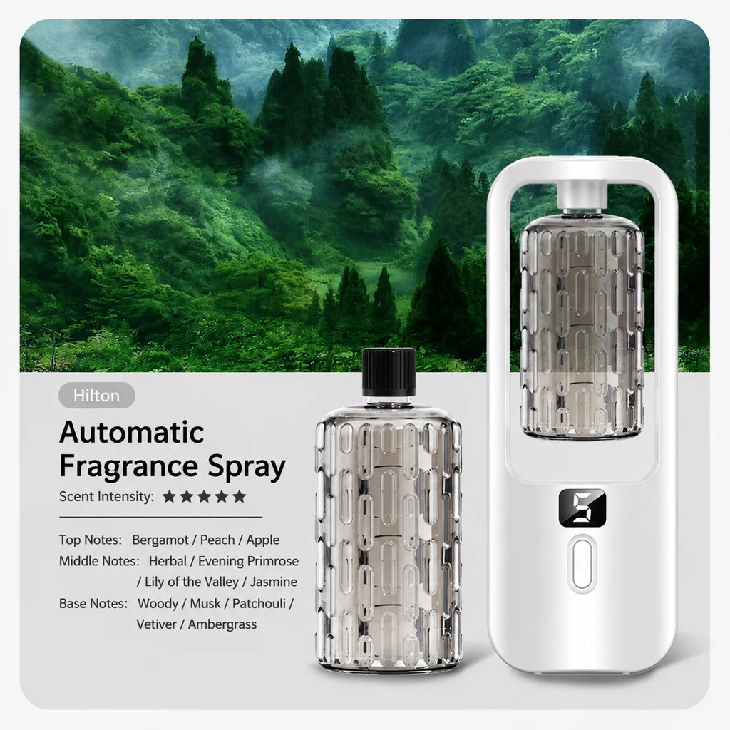 Wall-mounted Essential Oil Diffuser with Cool Mist Spray USB Rechargeable Essential Oil Aromatherapy Machine Air Freshener