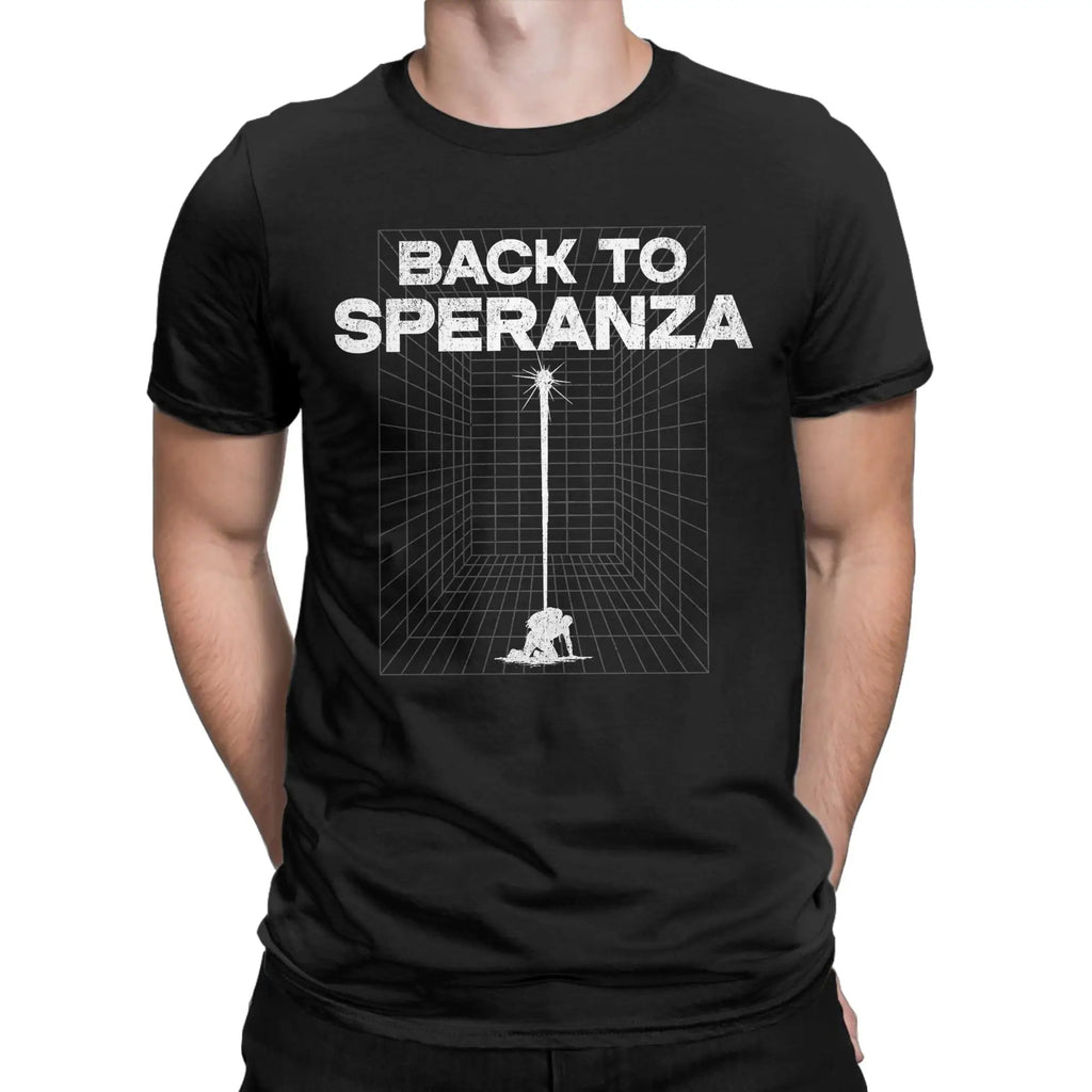 Arc Raiders Game T-Shirts for Men Women Back To Speranza Funny Cotton Tee Shirt Round Neck Short Sleeve T Shirt Clothing