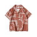 Summer Shirt Men Women Paisley Print Bandana Short Sleeve Brazil Tops Hip Hop Fashion Design Gothic Guangzhou Clothes Z1A1