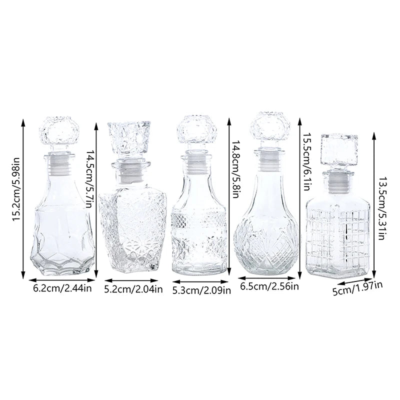 1Pc 100/150ml Transparent Glass Cup Whiskey Decanter Party Barware Whiskey Glass Bottle For Liquor  Bourbon Barware