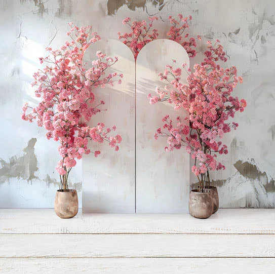 Interior Arch Boho Floral Photography Background Adult Birthday Wedding Maternity Portrait Decor Backdrop Photo Studio Supplies