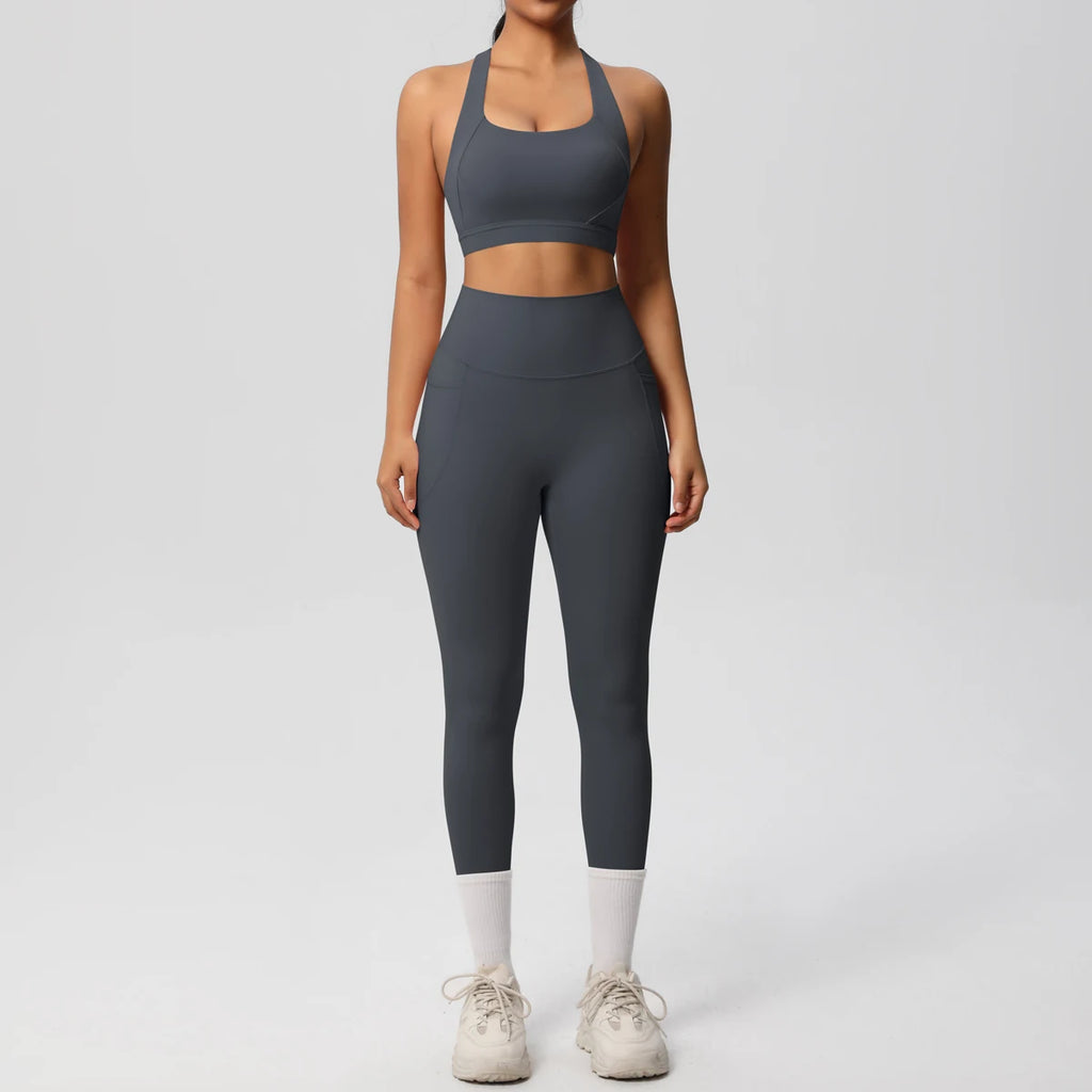 Yoga Suit Sports Set Womens Sportswear Sports Women's Yoga Bra Tummy Control Slimming Booty Leggings Women's Tracksuit