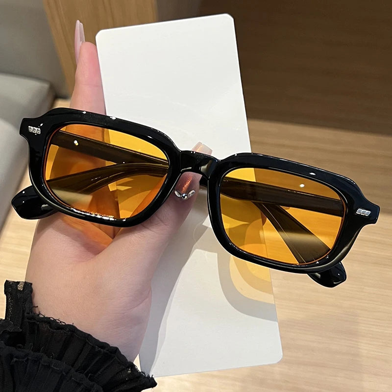 Classic Small Square Sun Glasses Women Men High Quality Sunglasses Travel Driving Candy Color Shades UV Protective Glasses