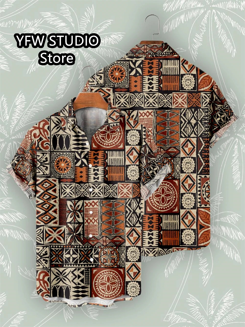 Retro Summer Shirts Short Sleeve Bohemian African Tribe 3D Print Shirts for Men 2025 Casual Hawaiian Beach Social Oversized Tops