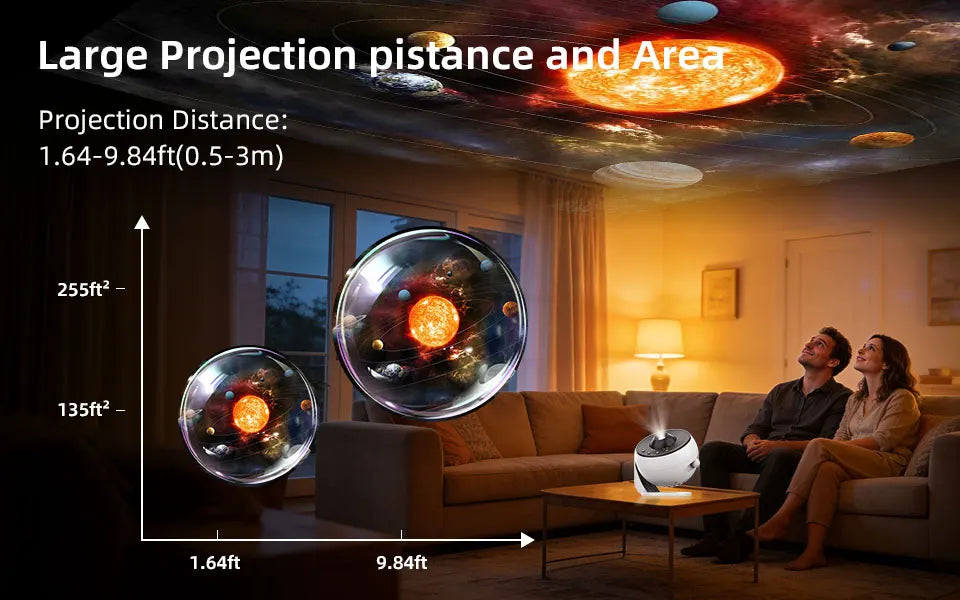 Galaxy Projector PRO Night Light 25 Projection 4K Patterns Planetarium Lamp For Kids Bedroom Valentines Day Gift Wedding