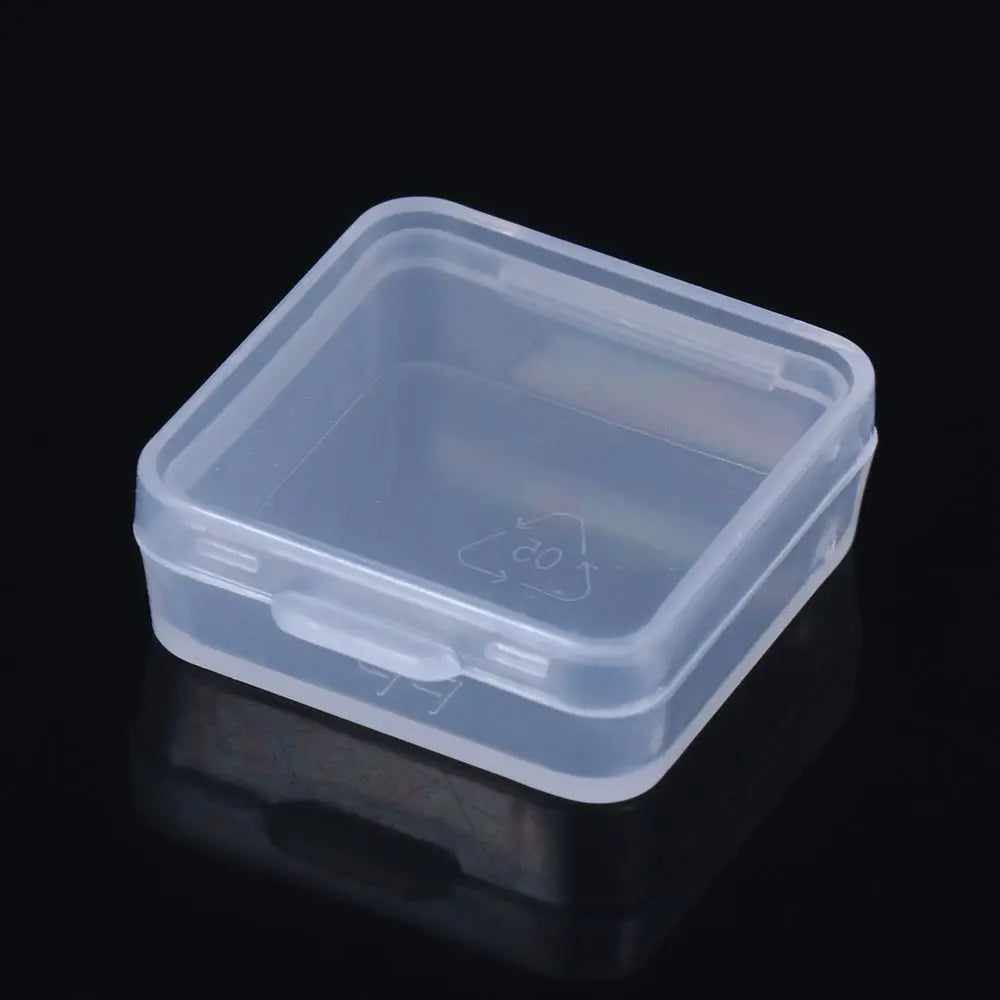 Mini Plastic Box Rectangular Translucent Packing Box Dustproof Durable Strong Jewelry Button Sundries Storage Case Container