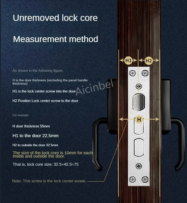 65-130MM High Quality European Standard Lock Cylinder,Super C-Level Anti-Theft Door Lock Cylinder,Household Copper Lock 8 Keys