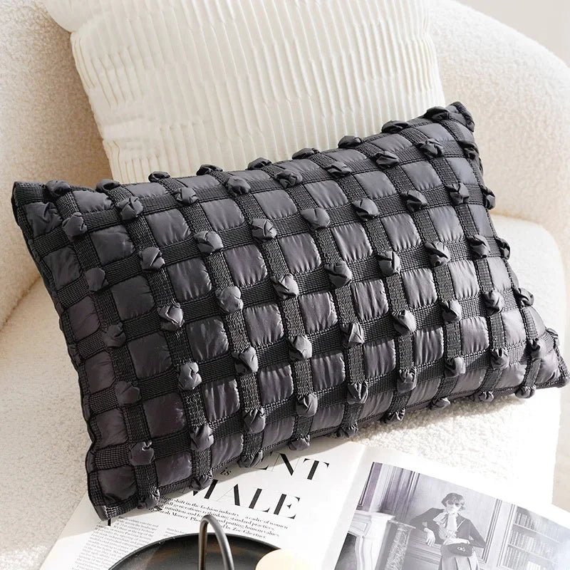 45x45/30x50cm Black White Embroidered Pillow Cover Decorative Cushions Pillow Covers Decorative Modern Light Luxury Sofa Decor