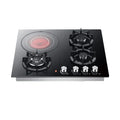 Home Kitchen Cooking Appliances 4 Burner Built in Gas Stove Cooker With Glass Top Gas and Electric Hob