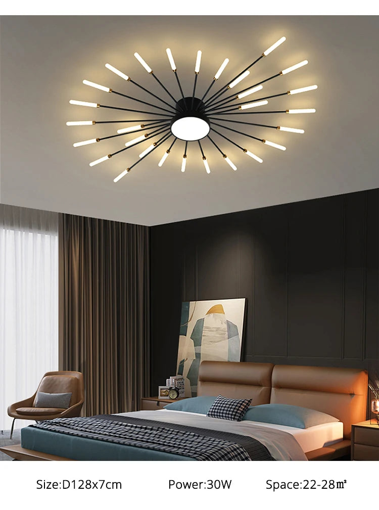 Nordic Minimalist Round LED Ceiling Chandelier Lamps Living Gold Pendant Light Bedroom LED Hanging Lamps Kitchen Home Decoration