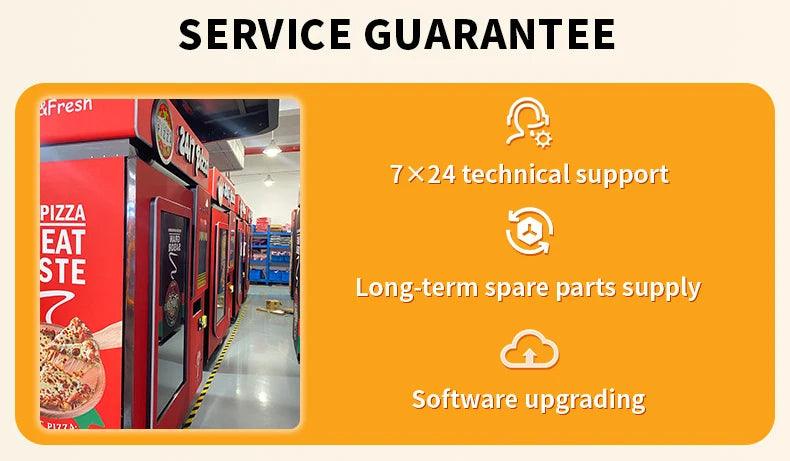 Pizza Vending Machine Supplier Pizza Dispenser Distributeur Automatique Outdoor Pizza Vending Machine for Sale Customized
