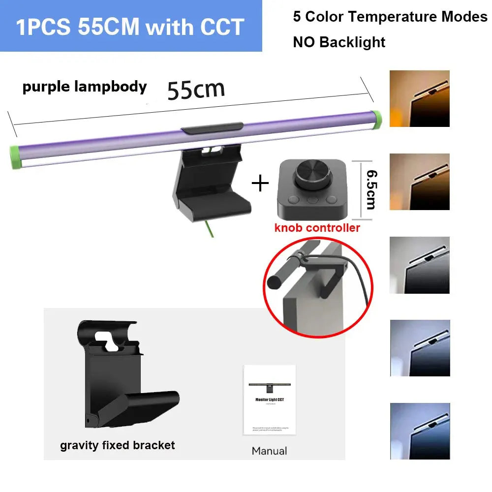 Smart RGB Monitor Light Bar Led Lights Wifi Dimmable Setup Gaming Room Decor Lightbar PC Screen Hanging Remote Control Desk Lamp