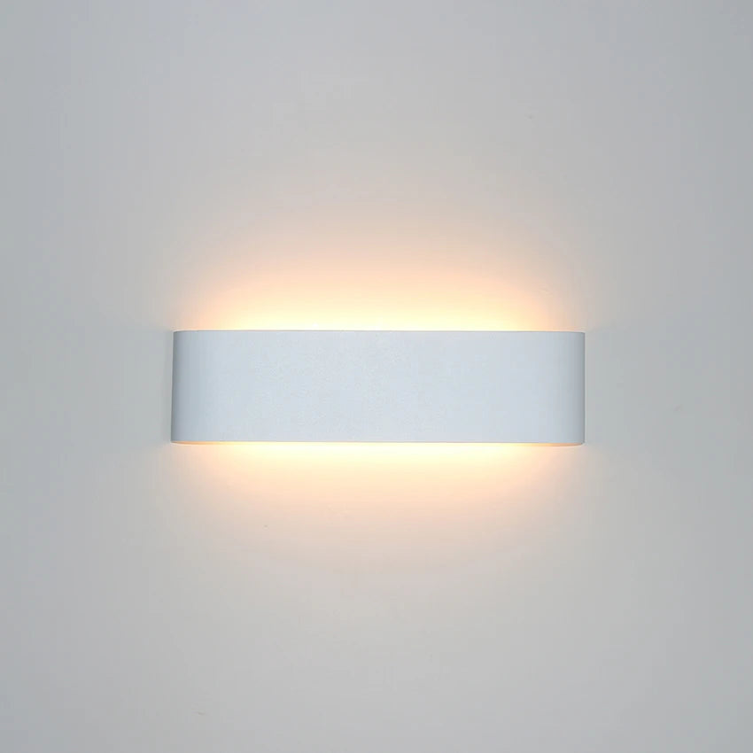 12W LED Wall Lamp Staircase Light Mirror Light Rectangle Bedroom Bedside Wall Light Indoor Sconce Fixture Living Room Decoration
