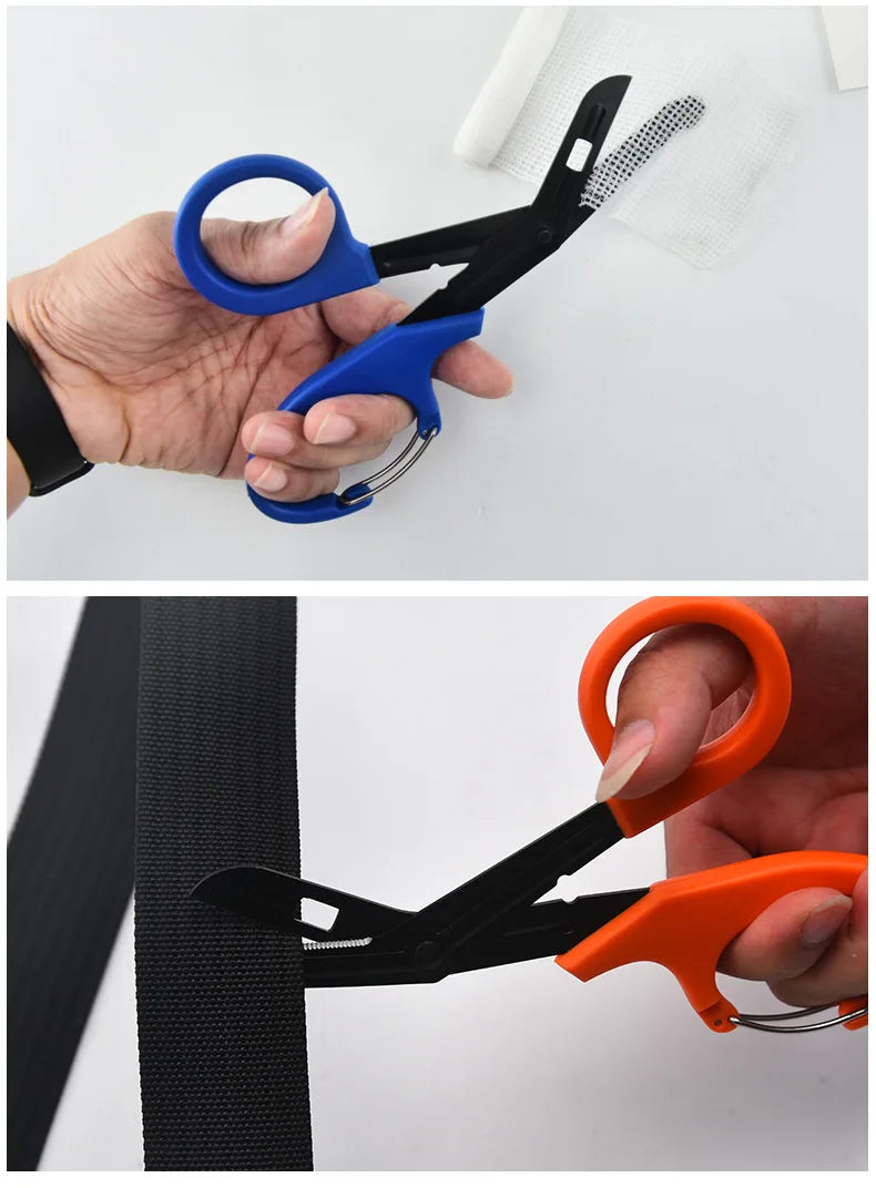 Camping Outdoor  gear tactical rescue Scissor trauma gauze Emergency First Aid Shears Paramedic bandage Medical Scissors Tools