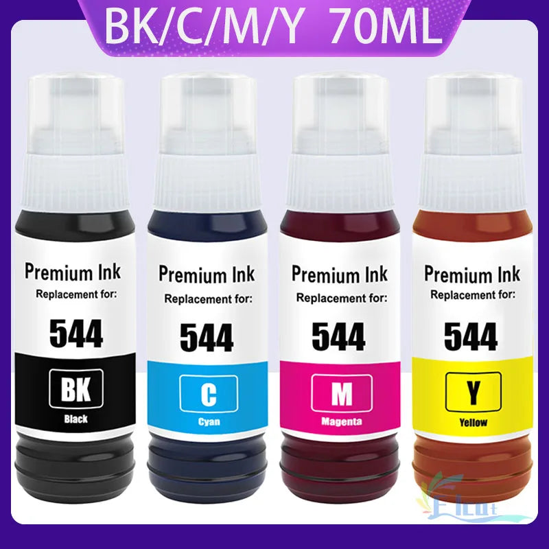 T544 544 Ink Bottle 544 Refill Kit Fit For Epson EcoTank L1110 L1210 L1250 L3110 L3150 L3210 L3250 L3251 L3260 L5290 Printer ink