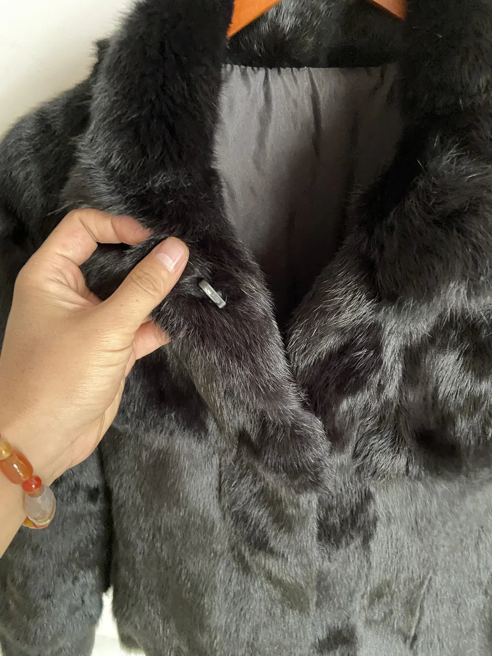 Natural Rabbit Fur Coat Women Winter Jacket Real Leather And Fur Bolero Women's Clothing Female Outerwears With 2025 Black Cold