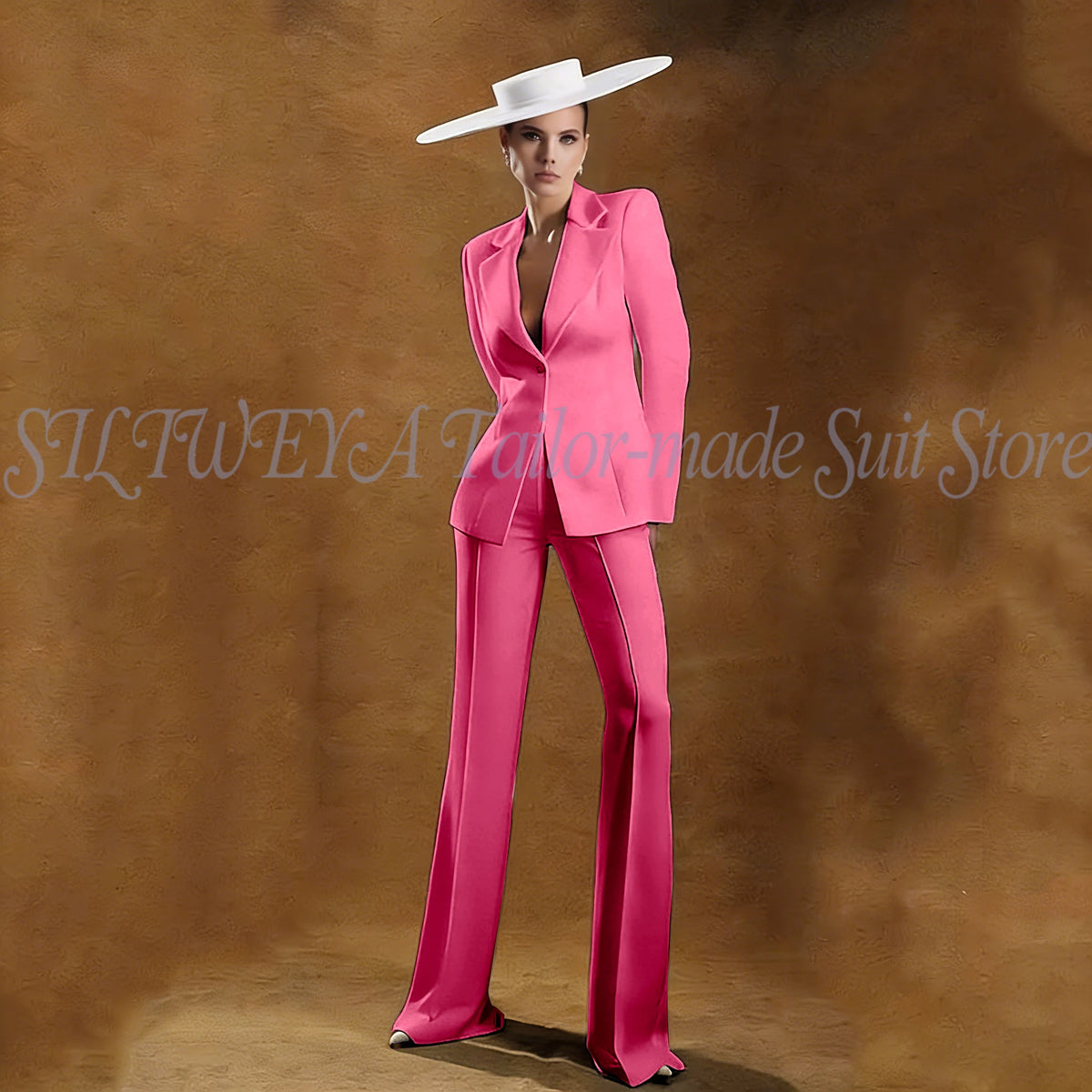Ladies White Tailored Blazer Trousers Set Workplace Business Occasion Formal Attire 2026 Women Fashion Chic Office Commute Suit