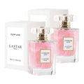LASTAR Women's Long-lasting Perfume, Two Bottles Totaling 110ml/3.72fl oz, Rose & Jasmine Fragrance, Christmas/New Year Gifts