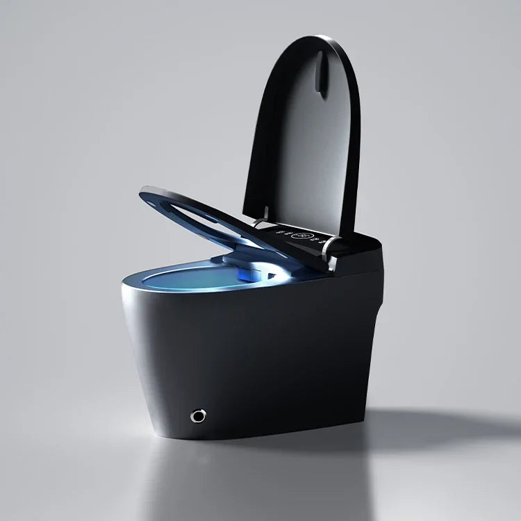 Matte Black Bidet Floor Smart Toilet S Trap Toilets With Bidet Ceramic Wc
