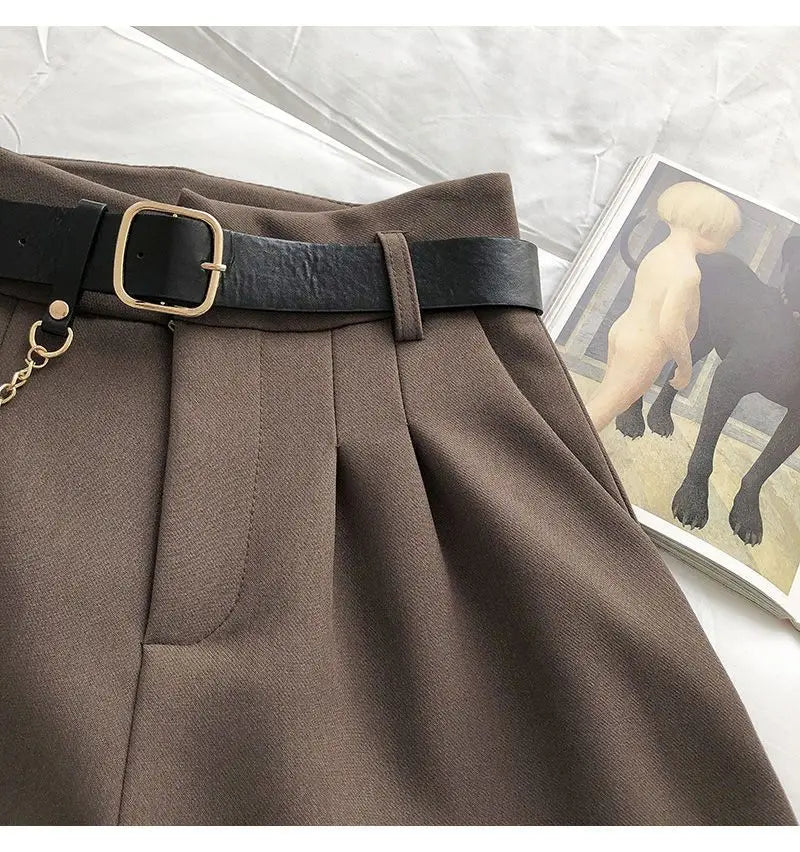 Women's Summer Suit Shorts 2025 New Korean Version Slim High Waist Casual