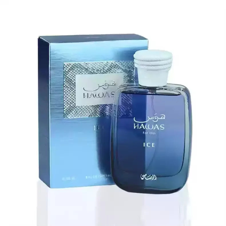 Hawas Verde Ice Perfume, Premium Long-Lasting Men's Eau de Parfum, Luxury Woody Fresh Scent Spray, Best Fragrance Gift.