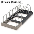 Adjustable Expandable Kitchen Drawer Organizer for Pots, Pans, Lids and Baking Trays