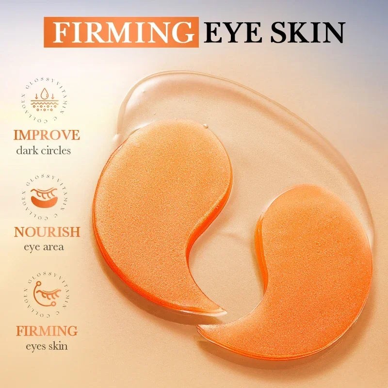 80pcs/40pair BIOAQUA Collagen Niacinamide/Retinol/Vitamin C Eye Mask Brightening Hydrating Anti Aging Under Eye Patches