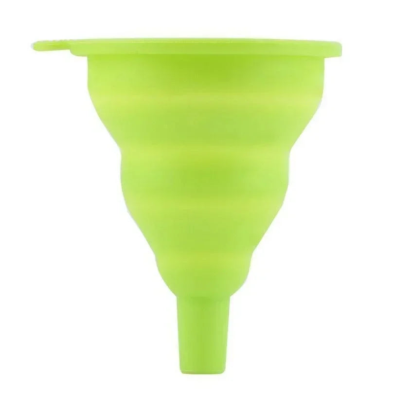 Folding Silicone Funnel for Filling Bottles Kitchen Silicone Funnel Food Grade TPR Collapsible Funnel Kitchen Gadgets Oil Filler