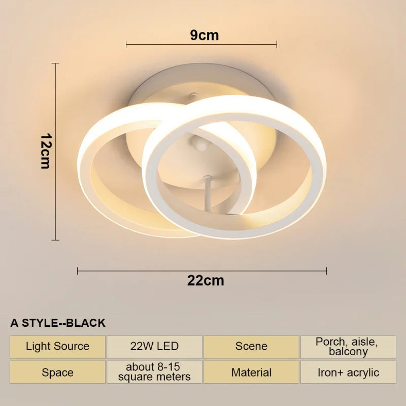 Modern LED Ceiling Lamp For Living Room Stair Aisle Cloakroom Hallway Bedroom Ceiling Light Indoor Home Decor Lighting Fixture