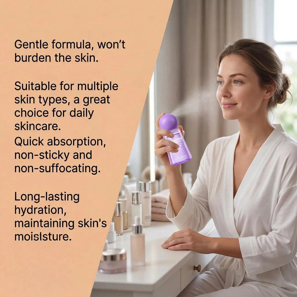 Collagen Peptide Jelly Essence Mist Spray Smooths Moisturize Dry Lines Nourish Hydrating Soft Facial Pores Skin Serum Spray 50ml
