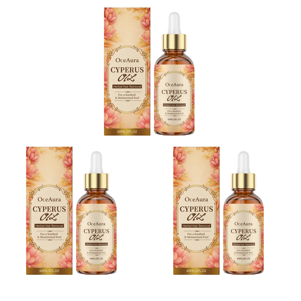 OceAura Cyperus Rotundus Oil for Hair Removal Prevent Hair Growth Inhibitor Soft Smooth Body Care Moisturizing Skin Soothing Oil