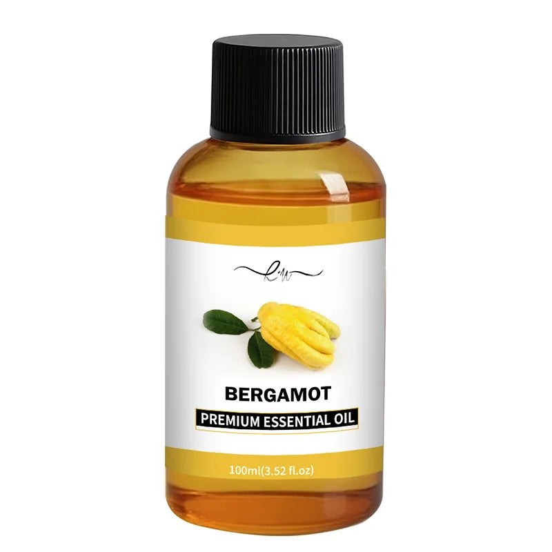 Lavender Ginger Herbal Massage Oil 100ml - Coconut Chamomile Infused, Hair Care & Full Body Massage, Relaxing Meridian Oil, Natu