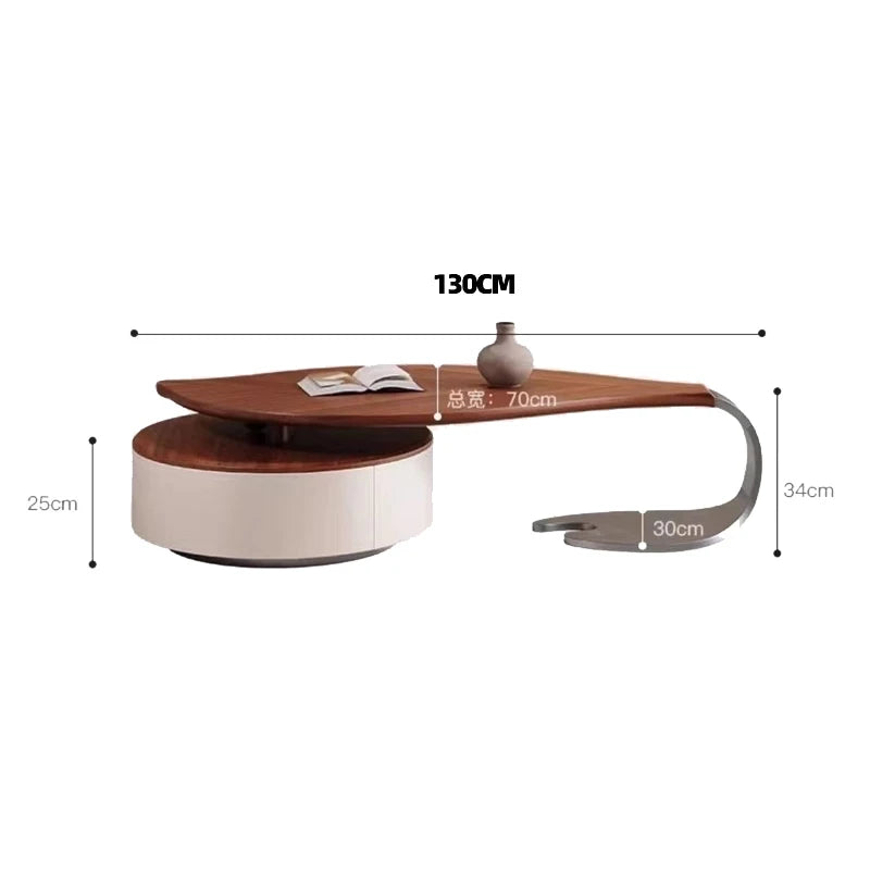 Nordic Style Modern Coffee Table Unique Design Glam Luxury Coffee Table Living Room Hidden Storage Table De Salon Home Furniture