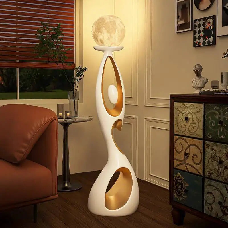 Modern Simple Creative Human-shaped Floor Lamp Next to the Living Room Sofa Light Luxury Bedroom Medieval Atmosphere Lamp