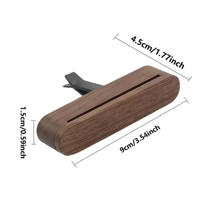 NEW Wood Car Air Vent Diffuser Refillable, Car Fragrance Clip Diffuser, Car Aromatherapy Diffuser Long-Lasting Home Fragrance