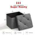 [Multi-Purpose Ottoman Bench] Heavy-Duty Multi-Purpose Folding Storage Ottoman Bench With Seat | Indoor/Outdoor, Space-Saving