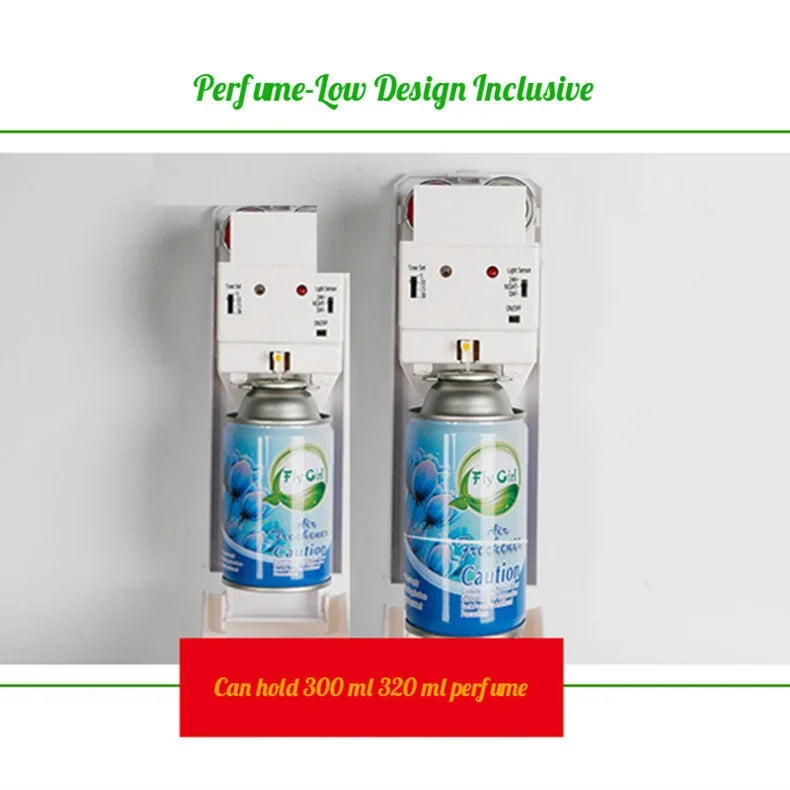 Automatic Motion Sensor Air Freshener Dispenser Wall Mounted Auto‑Spray Toilet Deodorizer Fragrance Machine for Bathroom Home Of