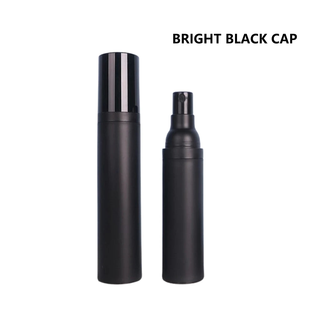 Plastic Pump Bottle 15ml 30ml 50ml Vacuum Pump Bottle Travel Bottling Container Black Lightproof Airless Spray Bottle Lotion
