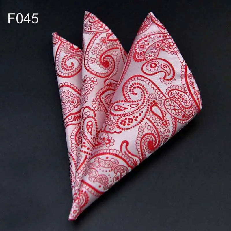41 Colors Men's Handkerchief Plaid Dot Paisley Hankies Hanky Business Pocket Square Chest Towel 25*25CM